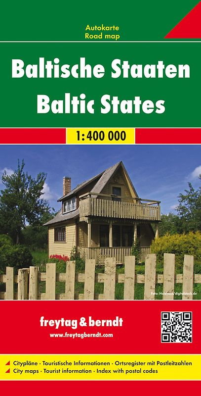 Baltische Staaten, Autokarte 1:400.000, freytag & berndt