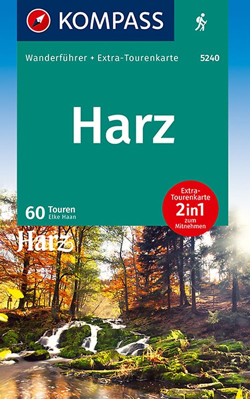 KOMPASS Wanderführer Harz, 60 Touren