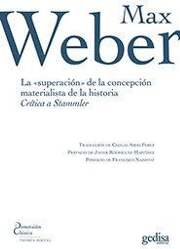 La superación de la concepción materialista de la historia : crítica a Stammler