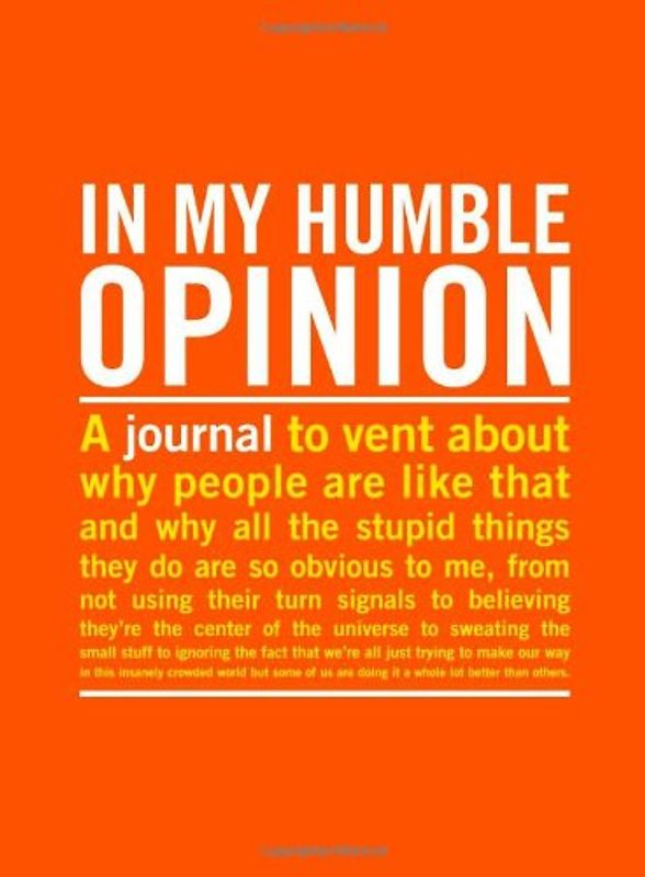 In My Humble Opinion Journal - Knock Knock