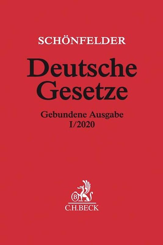 Deutsche Gesetze Gebundene Ausgabe I/2020