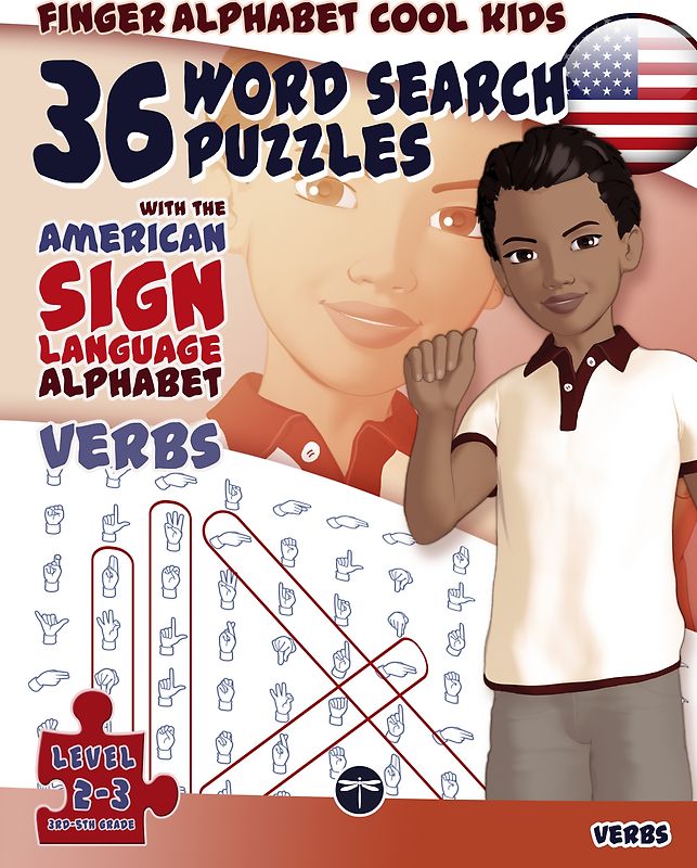 36 Word Search Puzzles With The American Sign Language Alphabet – Verbs