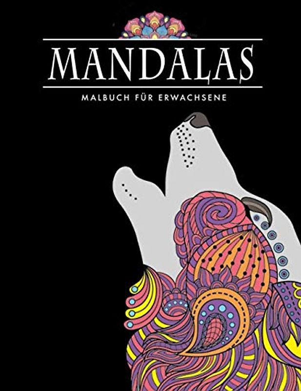 Malbuch für Erwachsene: 60 Mandalas auf schwarzem Hintergrund & BONUS: 100 Motive zum Ausmalen für die ganze Familie (PDF zum Ausdrucken), Entspannung & Kreativität fördern.