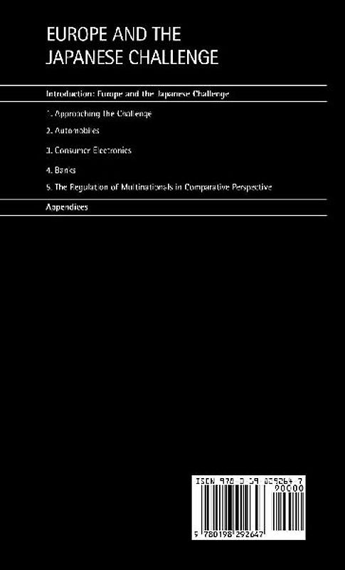 Europe and the Japanese Challenge