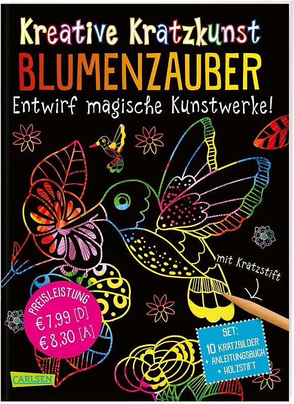 Kreative Kratzkunst: Blumenzauber