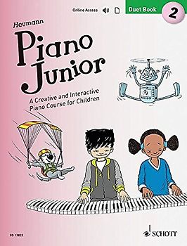 Piano Junior: Duet Book 2: A Creative and Interactive Piano Course for Children. Band 2. Klavier 4-händig. (Piano Junior - englische Ausgabe, Band 2)