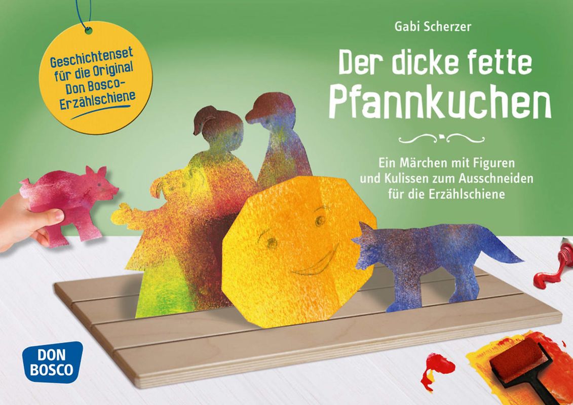 Der dicke fette Pfannkuchen. Erzählschienen-Figurenset