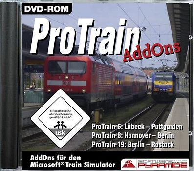 Trainsimulator MS AddOn's Teil 6,8 und 19 PC Spiele