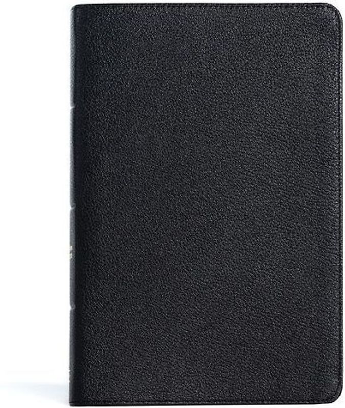 CSB Giant Print Reference Bible, Black Genuine Leather