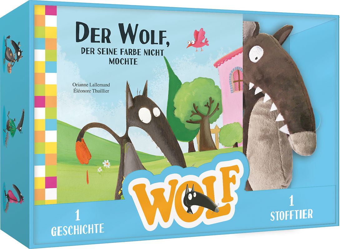 Meine Wolf-Box - mit Buch und Stofftier