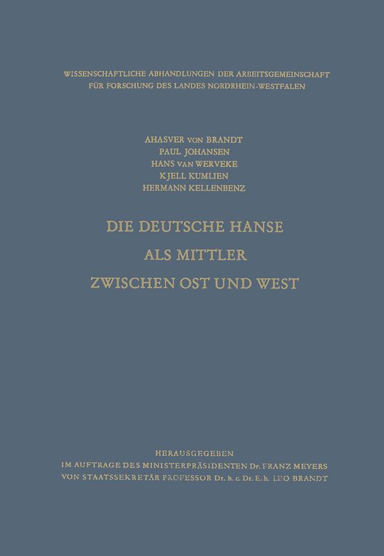 Die Deutsche Hanse als Mittler zwischen Ost und West