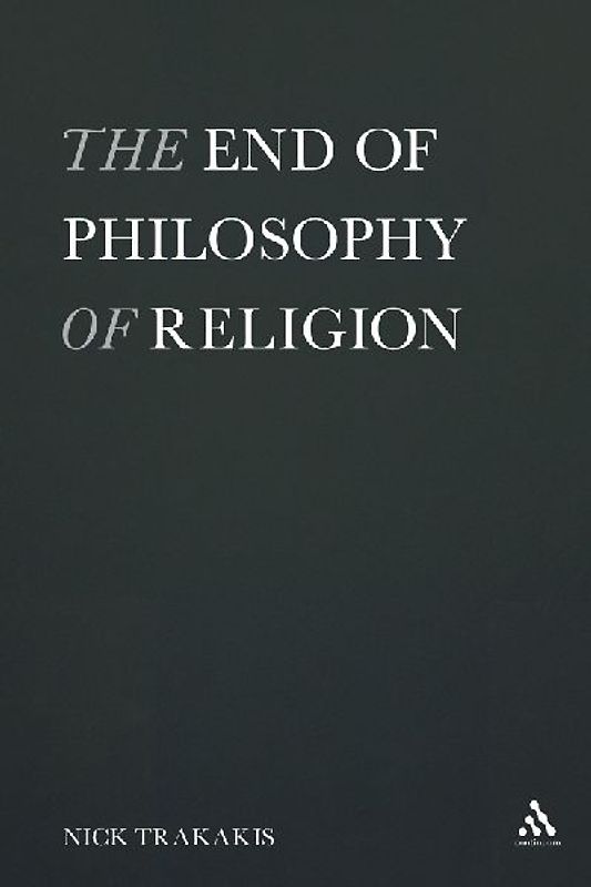 The End of Philosophy of Religion