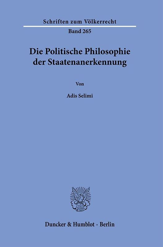 Die Politische Philosophie der Staatenanerkennung