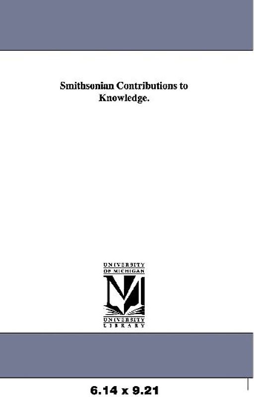 Smithsonian Contributions to Knowledge.