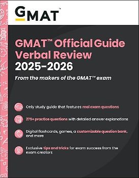 GMAT Official Guide Verbal Review 2025-2026
